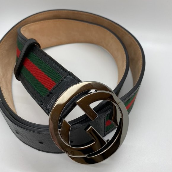 gucci belt stripe